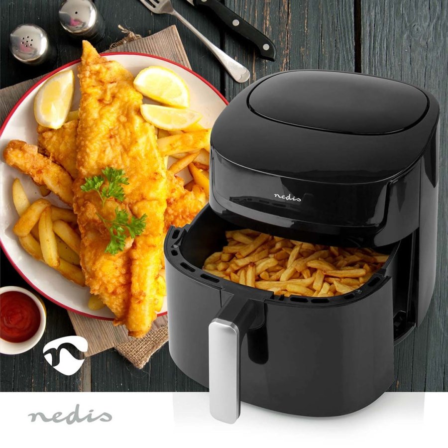 Hot Air Fryer | 7,2 l | Timer: 240 min | Antal forudindstillede programmer: 8 | Digital | Sort #3