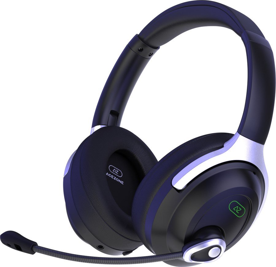 Acezone A-Spire Headset Kabel & trdls Spil USB Type-C Bluetooth Sort #1