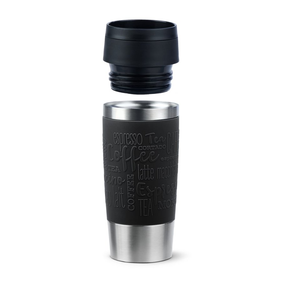 EMSA Travel Mug Classic N2020200 rejsekrus 360 ml Sort, Rustfrit st�l Rustfrit st�l #4