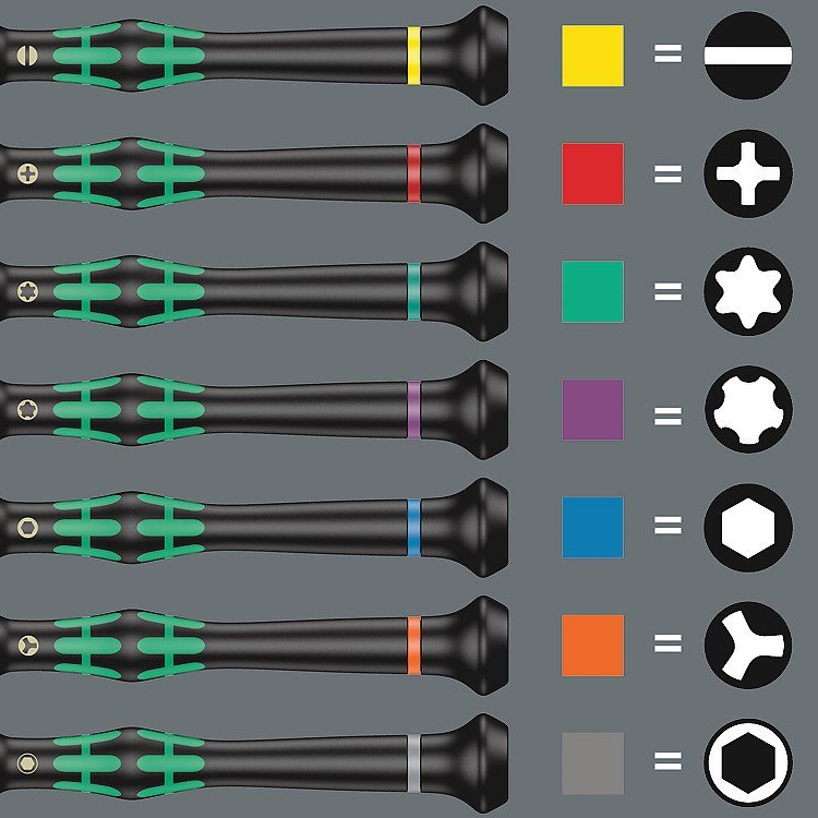 WERA 2067/6 Electricians TORX BO screwdriver set +Rack #8