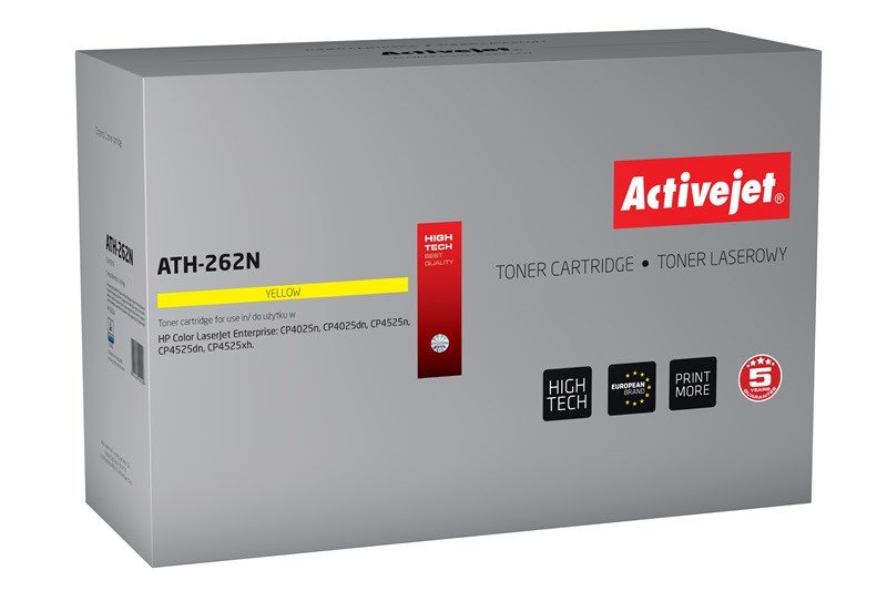 Activejet ATH-262N (erstatning HP 648A CE262A; Supreme; 11000 sider; gul) #1