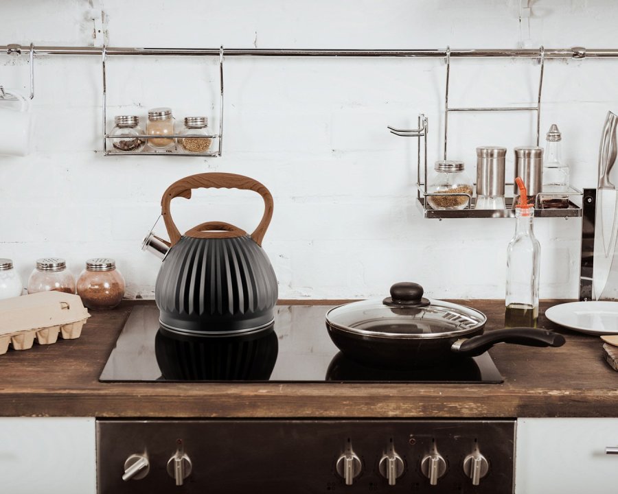 PROMIS Elkedel 3,0 l, FABIO, sort, trhndtag #3