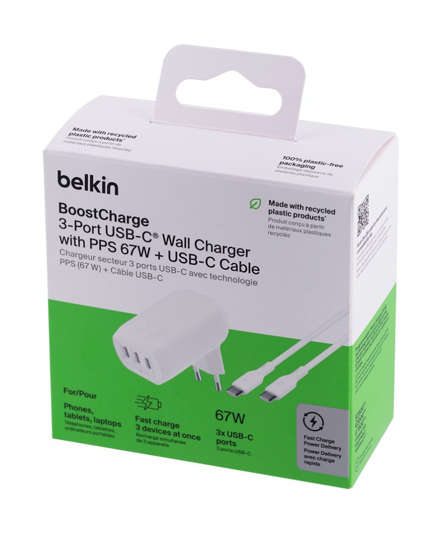 Belkin BoostCharge Laptop, Smartphone, Universel Hvid Vekselstrm Hurtig opladning Indendrs #8