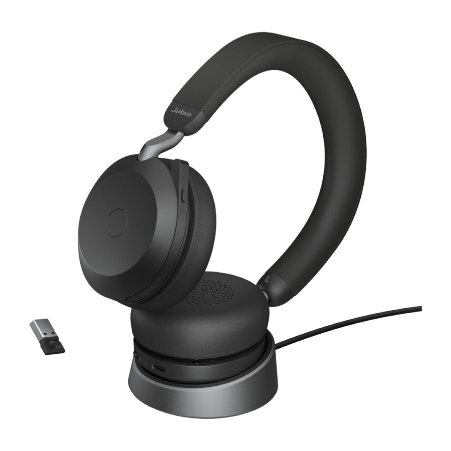 Jabra Evolve2 75 MS Headset BT Over-Ear BLK USB-A + Chargestand #5