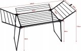 PROMIS MILANO vasketrretumbler, foldbar, yderligere 4 vinger, sort #7