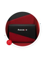 Huzaro Force 6.2 PC gamingstol Spand (vugge) sde Sort, Rd #21