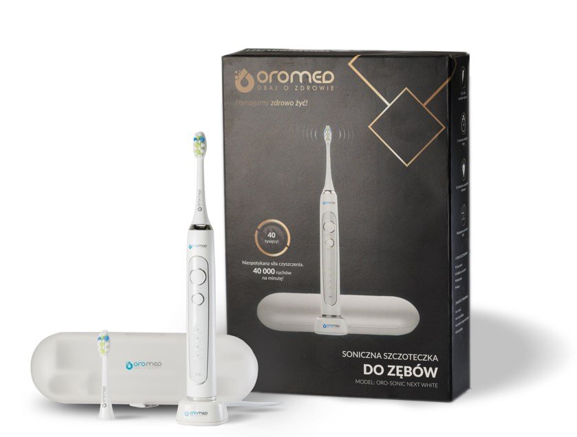 OROMED ORO-SONIC NEXT WHITE hvid sonisk tandbrste #8