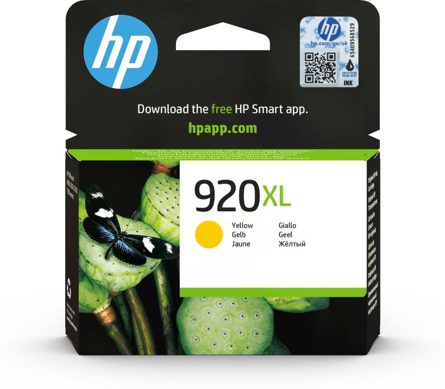 HP Original 920XL-blkpatron med hj kapacitet, gul #1