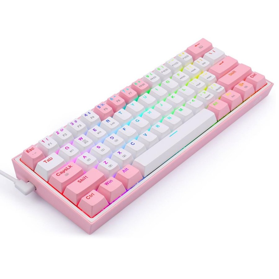 REDRAGON K616 Fizz Pro white/pink tastatur USB + RF Wireless + Bluetooth Lyser�d, Hvid #6