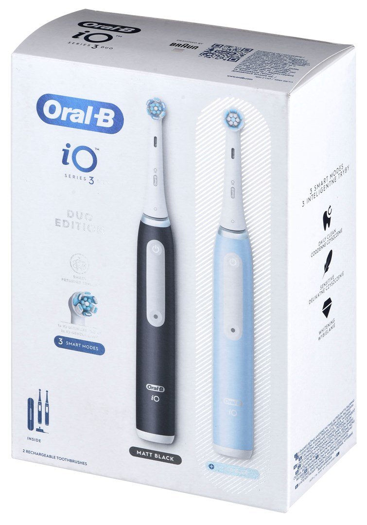 Braun Oral-B iO 3 elektrisk tandbrstest DUO BLACK & BLUE #15