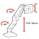 Ergotron HX Series 45-475-216 skrmbeslag og -stativer 124,5 cm (49