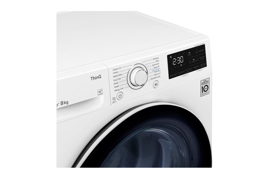 LG RH80V3AV6N trretumbler Fritstende Front-lsning 8 kg A++ Hvid #13