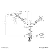 Neomounts DS70-750BL2 skrmbeslag og -stativer 68,6 cm (27