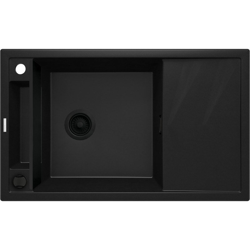 DEANTE BLACK NERO MATT MAGNETISK 1-KUMME GRANITVASK MED AFLB #1