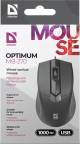 Optisk mus Defender Optimum MB-270 Sort 1000 dpi (1000 dpi) #3