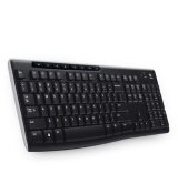 Logitech Wireless Keyboard K270 tastatur Universel RF trdlst QWERTZ Tjekkisk Sort #1