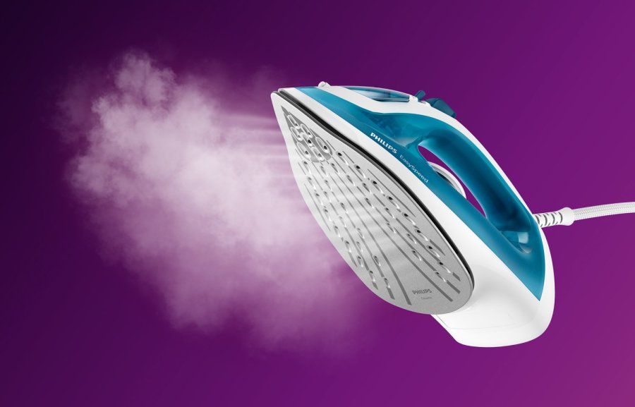 Philips EasySpeed GC1750/20 strygejern Dampstrygejern Keramisk strygesl 2000 W Bl, Hvid #2