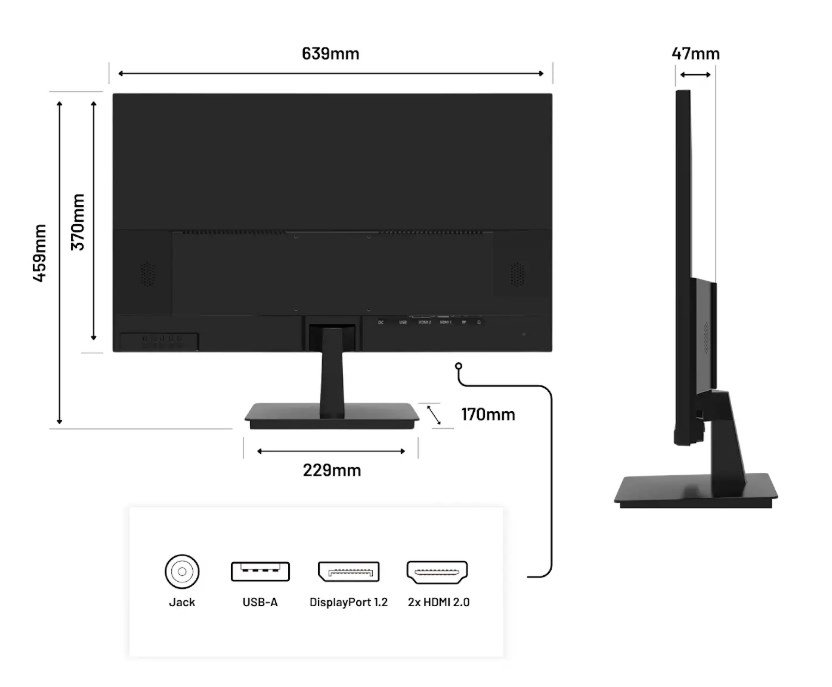JAPANNEXT JN-I280UHD60F-P computersk�rm 71,1 cm (28