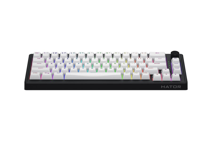 HATOR Skyfall 65 MAG ULTRA 8K tastatur Spil USB QWERTY US engelsk Sort, Hvid #10