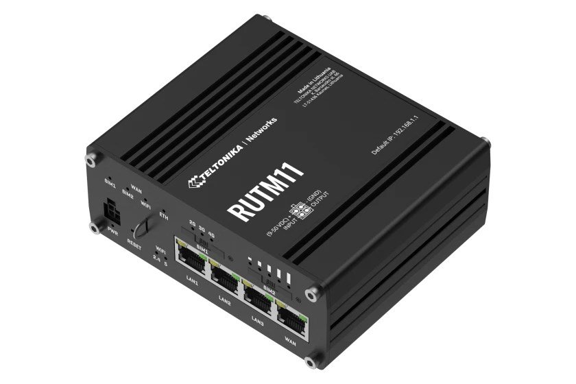 Teltonika RUTM11 kabelforbundet router Gigabit Ethernet Sort #3