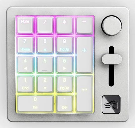 Keychron GMMK Numpad tastatur Hjemme/kontor USB + RF Wireless + Bluetooth Hvid #1