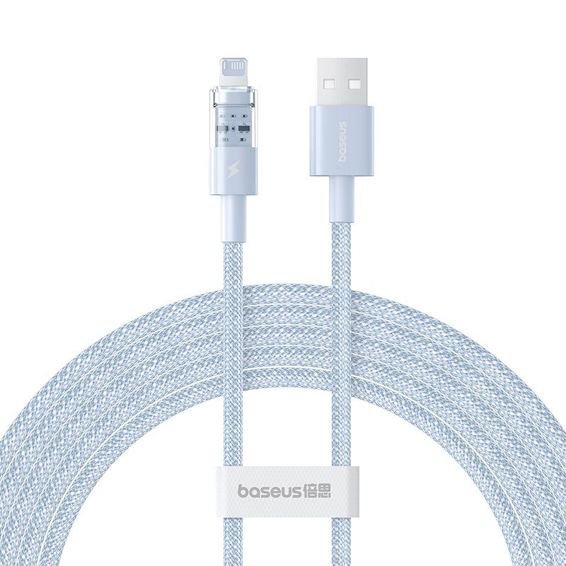 Baseus Gem USB til IP 2.4A hurtigopladningskabel 2 m Bl #1