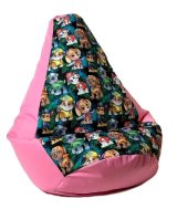 Puf GO GIFT Pink Oxford tejido antidesgarros Paw Patrol 105 x 80 cm #2