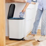 ROTHO Ribo White - skraldespand med pedal  35l #6