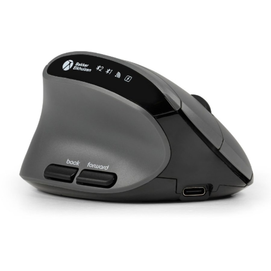 BakkerElkhuizen MidWay mus Kontor Venstre h�nd RF Wireless + Bluetooth + USB Type-C Optisk 2400 dpi #4