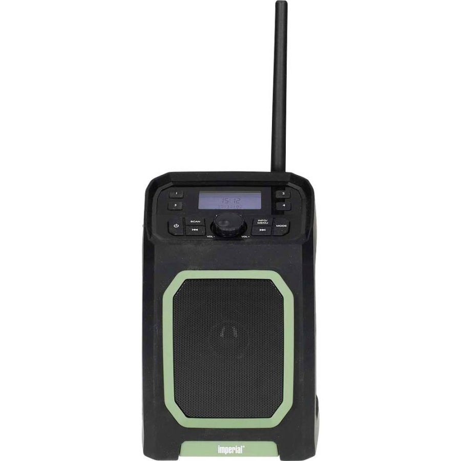 Imperial DABMAN OR 5 mobiele DAB+/FM buitenradio B�rbar Digital Sort, Gr�n #1