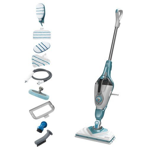 Black & Decker BHSM166DSM damprenser Dampmoppe 0,5 L 1600 W Turkisfarve, Hvid #1