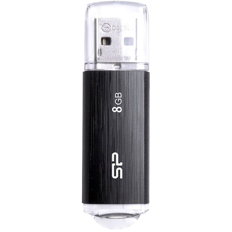 SILICON POWER Ultima U02 Pendrive USB-flashdrev 8 GB USB 2.0 (SP008GBUF2U02V1K) Sort #1