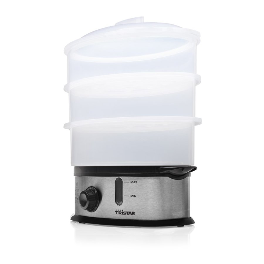 Tristar VS-3914 dampkoger 3 kurv(e) Bordplade 1200 W Sort, Rustfrit stl, Gennemsigtig #22