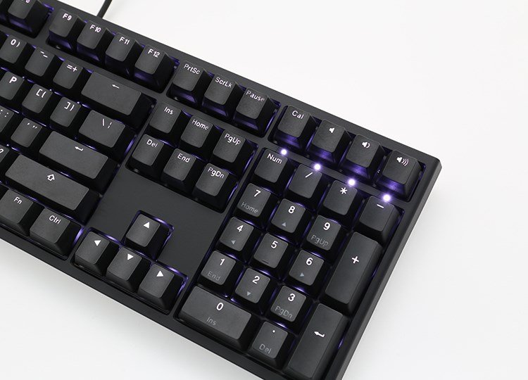 Ducky One 2 White LED tastatur Universel USB Tysk Sort, Hvid #7