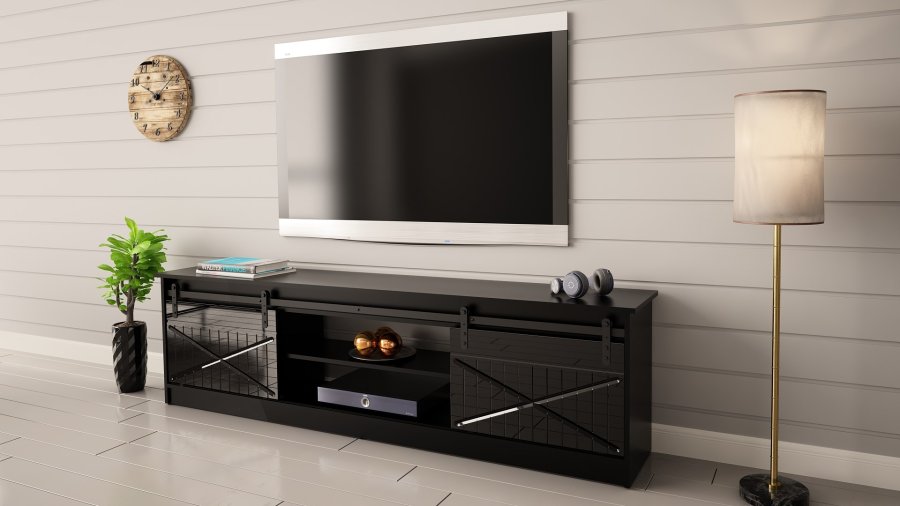 RTV GRANERO 200x56,7x35 sort/sort blankt kabinet #5