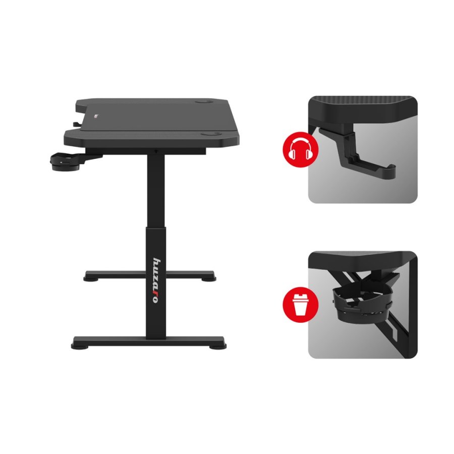 Huzaro Hero 2.6 gaming-skrivebord Sort #3