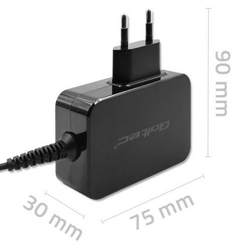 Qoltec 52385 oplader til mobil enhed Laptop, Brbar spillekonsol, Strmbank, Smartphone, SmartWatch, Tablet Sort Vekselstrm Hurtig opladning Indendrs #7