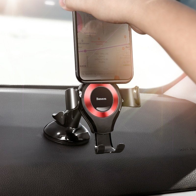 Baseus Osculum bilholder til telefon med tyngdekraft i bilen (rd) #5