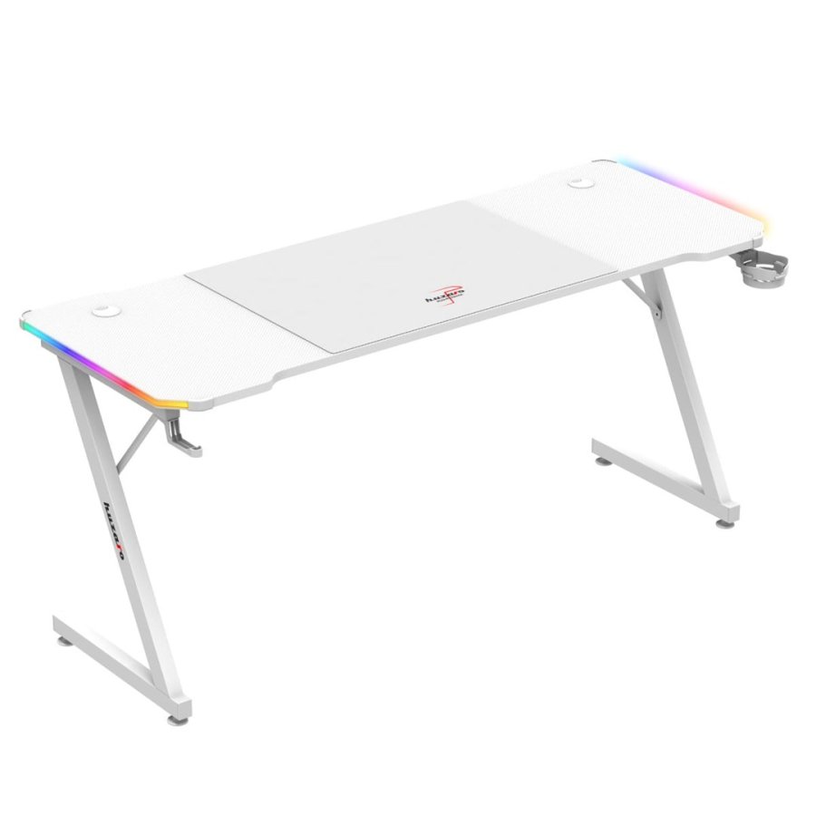 Huzaro Hero 4.8 White RGB - gaming-skrivebord #4