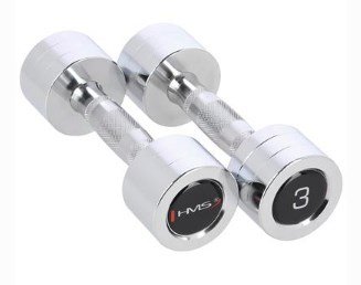 HMS Fitness CHD03 Hndvgt med fast vgt 3 kg 2 stk #10