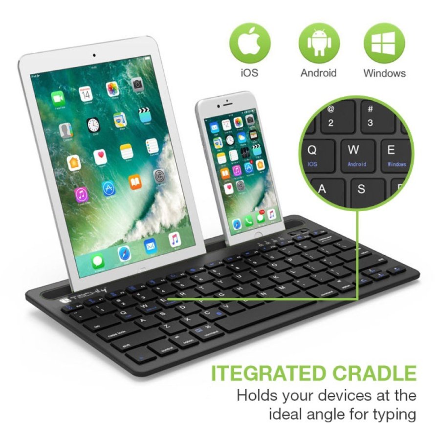 Techly ICTBK102U tastatur Universel Bluetooth QWERTY Engelsk Sort #8