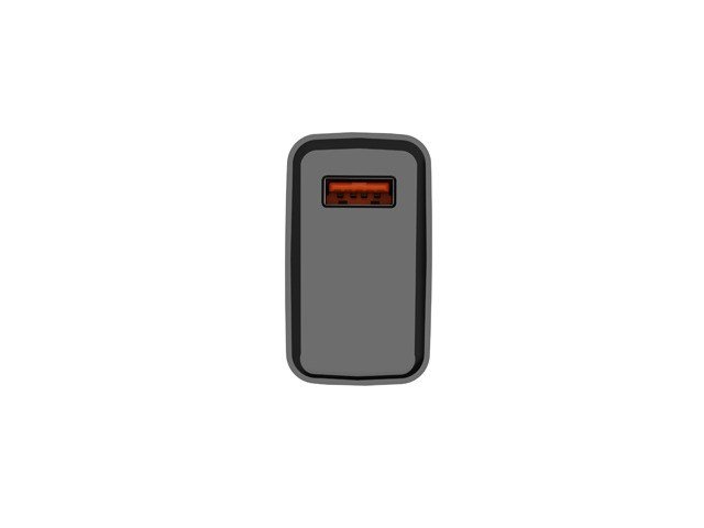 NATEC NETOPLADER RIBERA USB-A 18W SORT #8