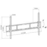 Nedis TVWM1151BK tv-beslag 177,8 cm (70