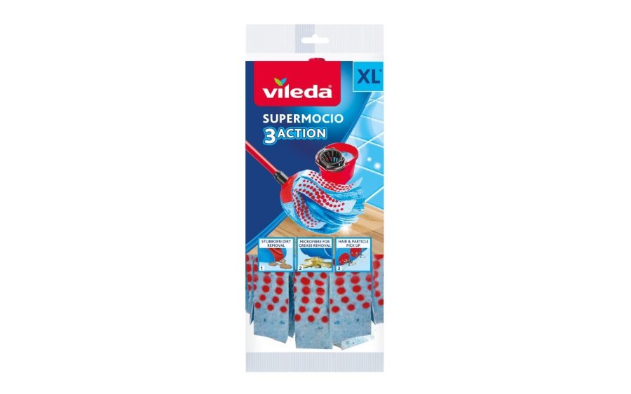 Vileda 3Action Velour XL-moppe refill #1