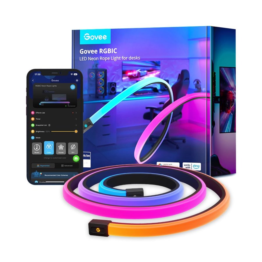 Govee H61C3 Intelligent strimmellys Wi-Fi/Bluetooth Sort, Hvid #1