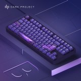 Dark Project ALU87B Celestial, G3MS Voidstone Switch, UK/DE/AT/ES/IT/FI/NO/SE/DK tastatur Spil USB QWERTZ Dansk, Engelsk, Tysk, Italiensk, Nordisk, Norsk, Spansk, Svensk, UK engelsk Lilla #24