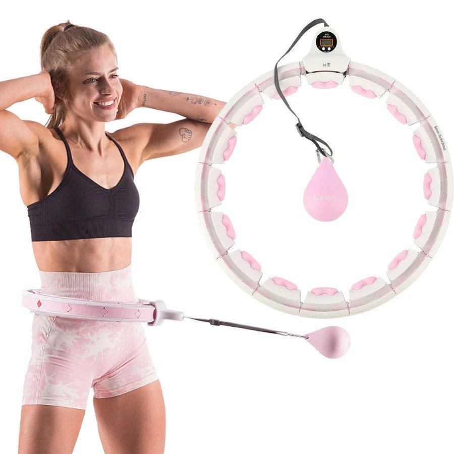 Hula hop med faner, vgt og tller HMS HHW06 pink #2