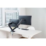 Desktop Swivel Mount for Two LCD Monitors Gas Spring #11