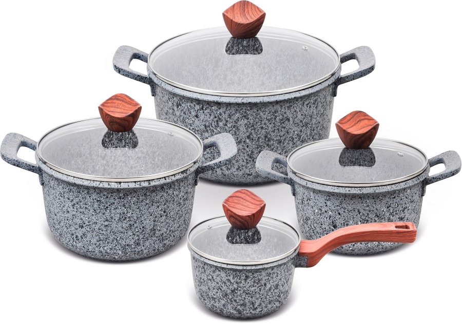 PROMIS St med gryder GRANIT, gryde 16 cm, gryder 20,24,28 brune greb #1