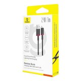 Baseus Dura Type A til IP 2,4A hurtigopladningskabel Sort, Rd #8